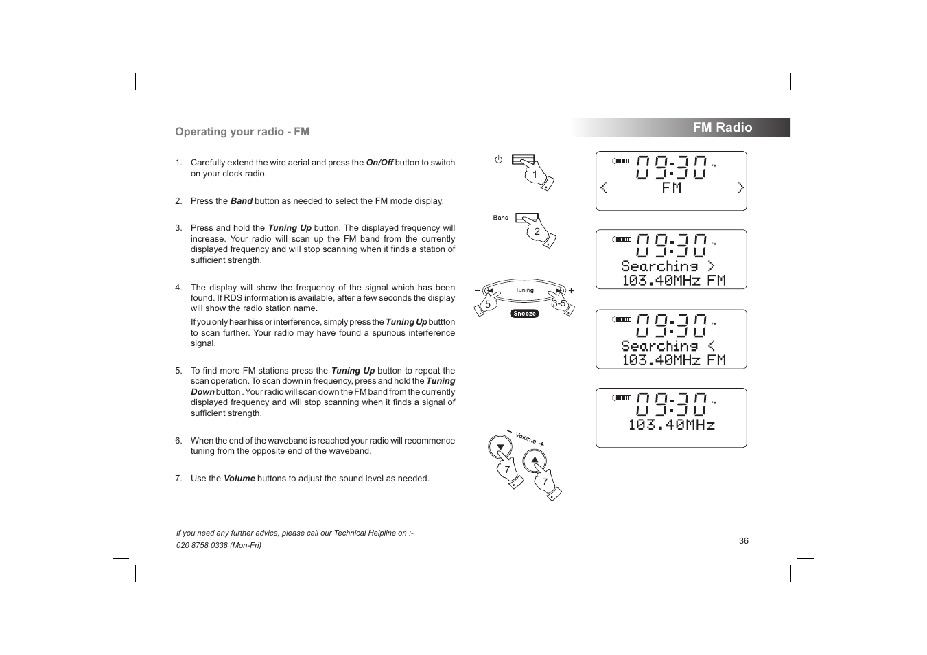 Fm radio | Roberts Radio STREAMTime User Manual | Page 37 / 68