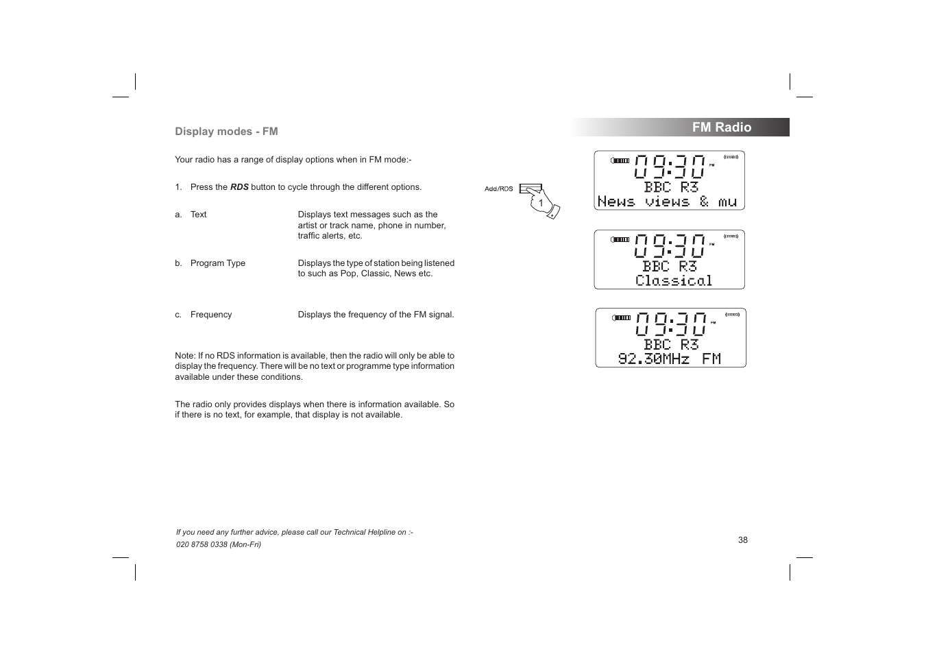 Fm radio | Roberts Radio STREAMTime User Manual | Page 39 / 68