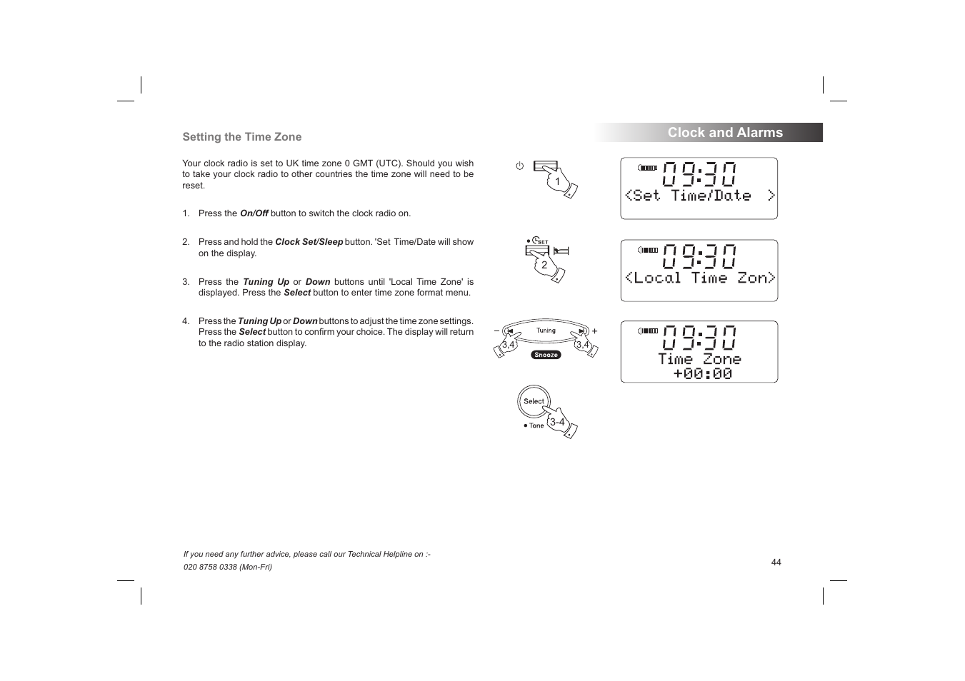 Clock and alarms | Roberts Radio STREAMTime User Manual | Page 45 / 68