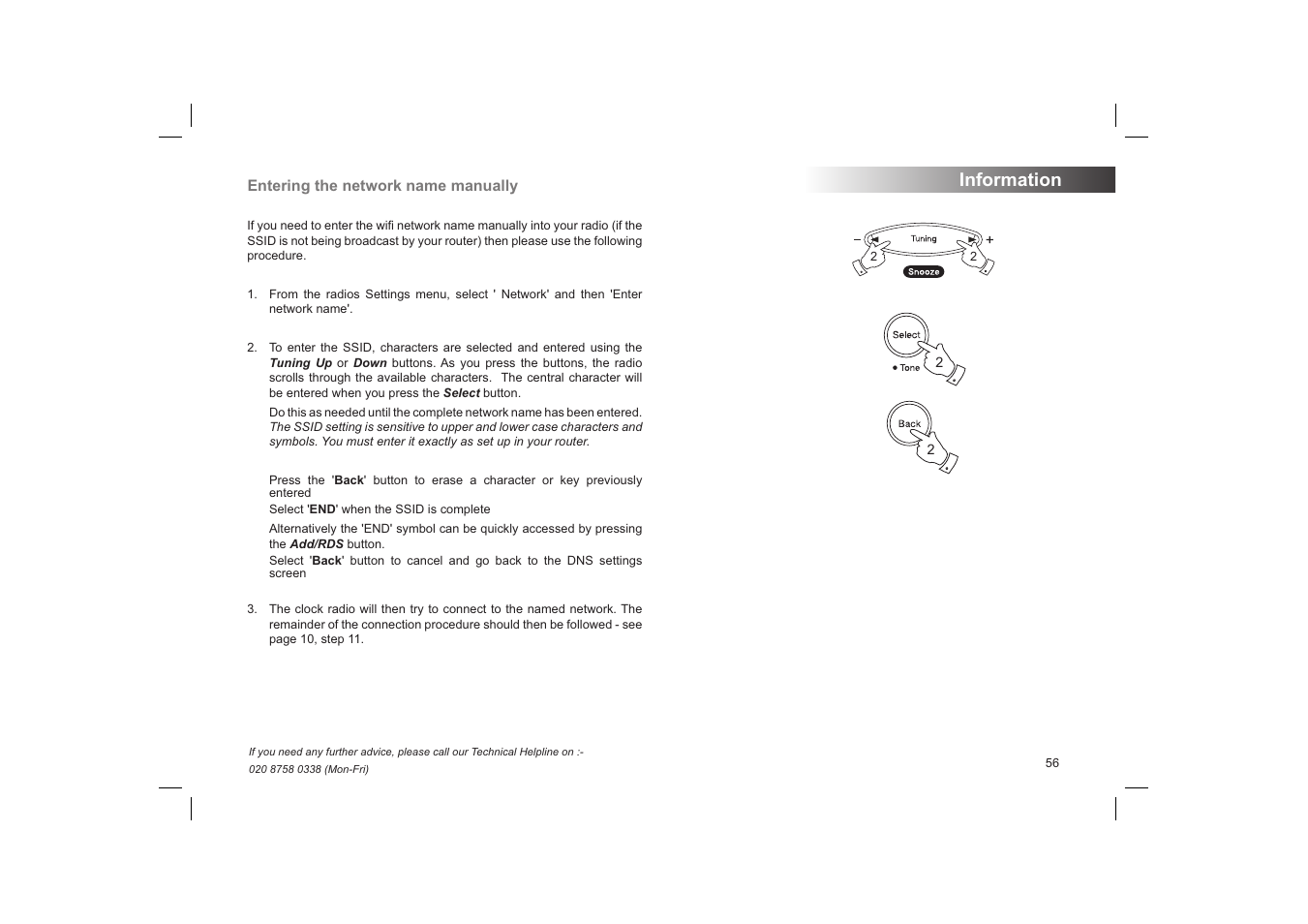 Information | Roberts Radio STREAMTime User Manual | Page 57 / 68
