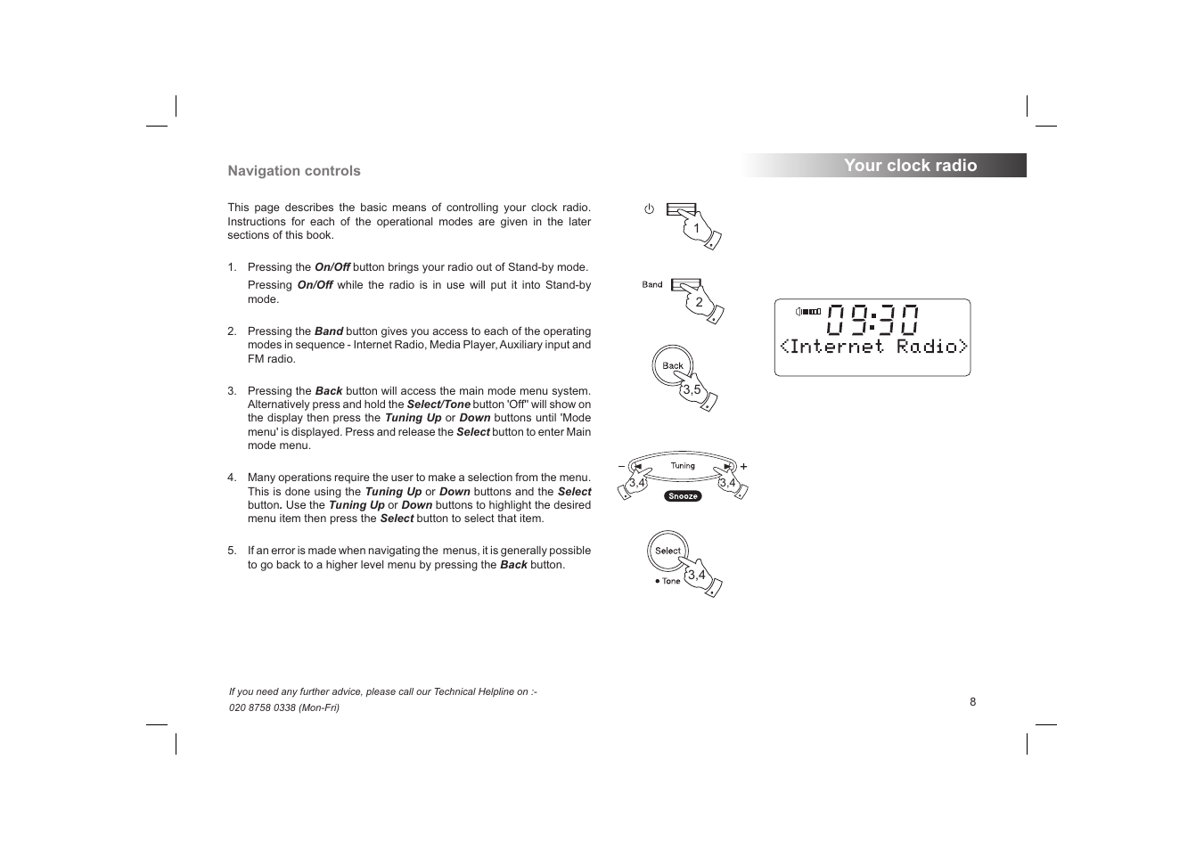 Your clock radio | Roberts Radio STREAMTime User Manual | Page 9 / 68