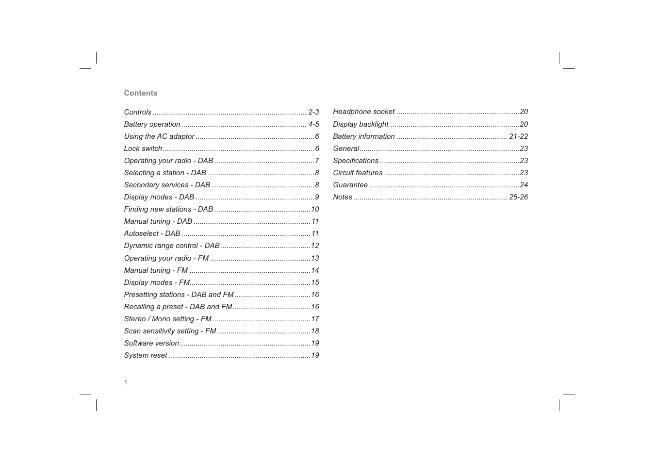 Roberts Radio ecologic1 User Manual | Page 2 / 28