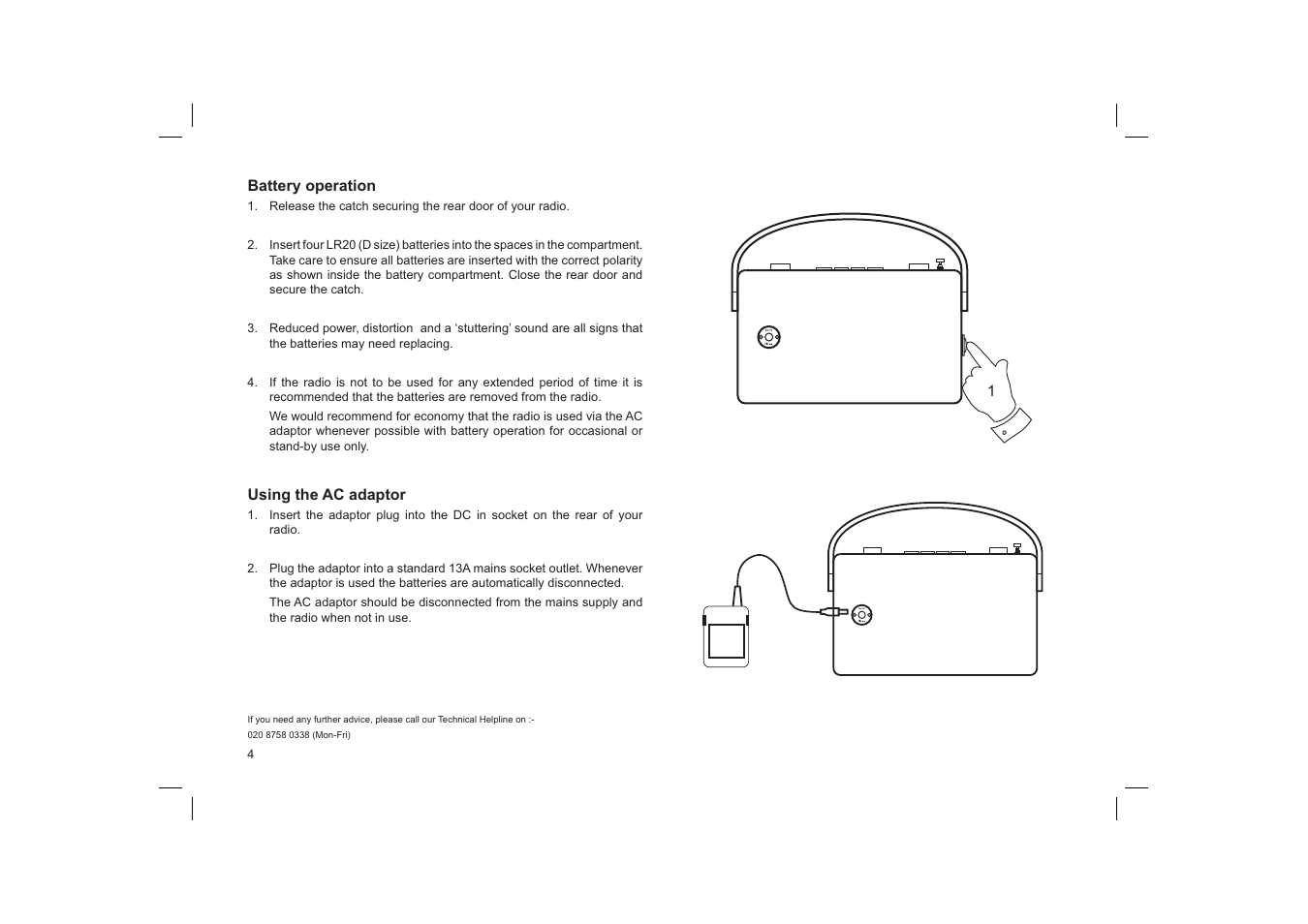 Roberts Radio Revwal User Manual | Page 4 / 8