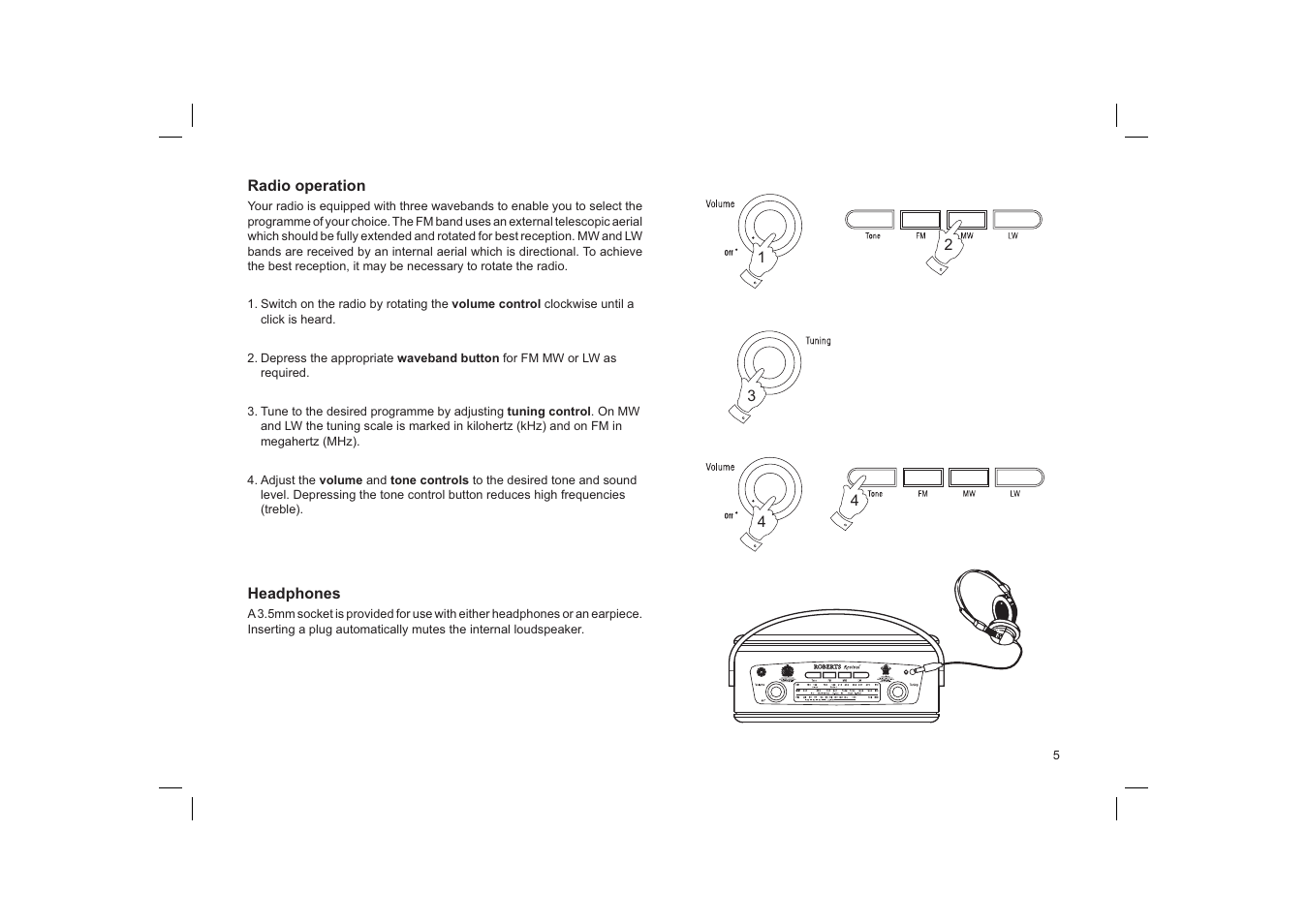 Roberts Radio Revwal User Manual | Page 5 / 8