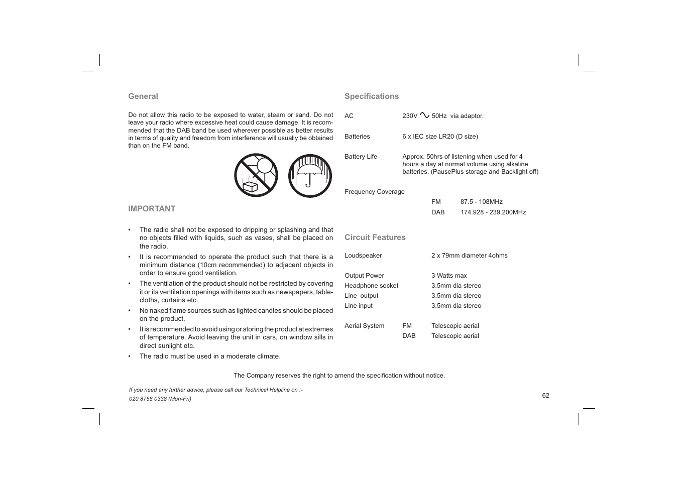 Roberts Radio RD-41 User Manual | Page 63 / 64