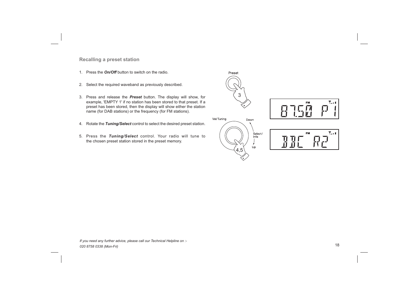 Roberts Radio Classic DAB User Manual | Page 19 / 24