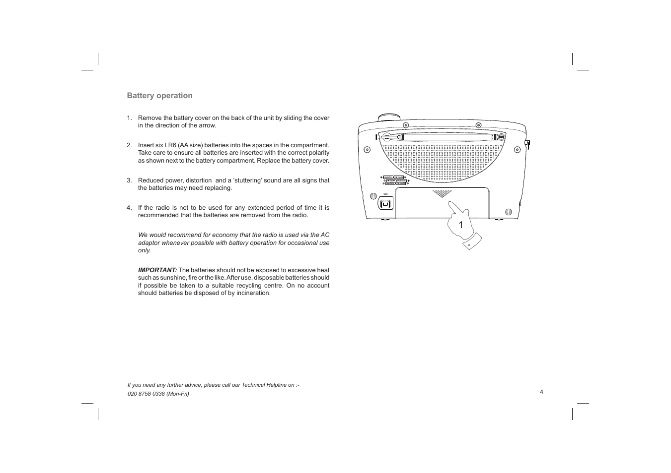 Roberts Radio Classic DAB User Manual | Page 5 / 24