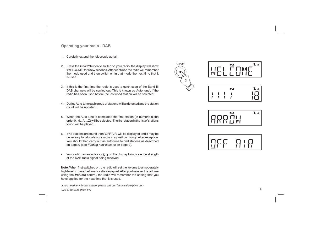 Roberts Radio Classic DAB User Manual | Page 7 / 24