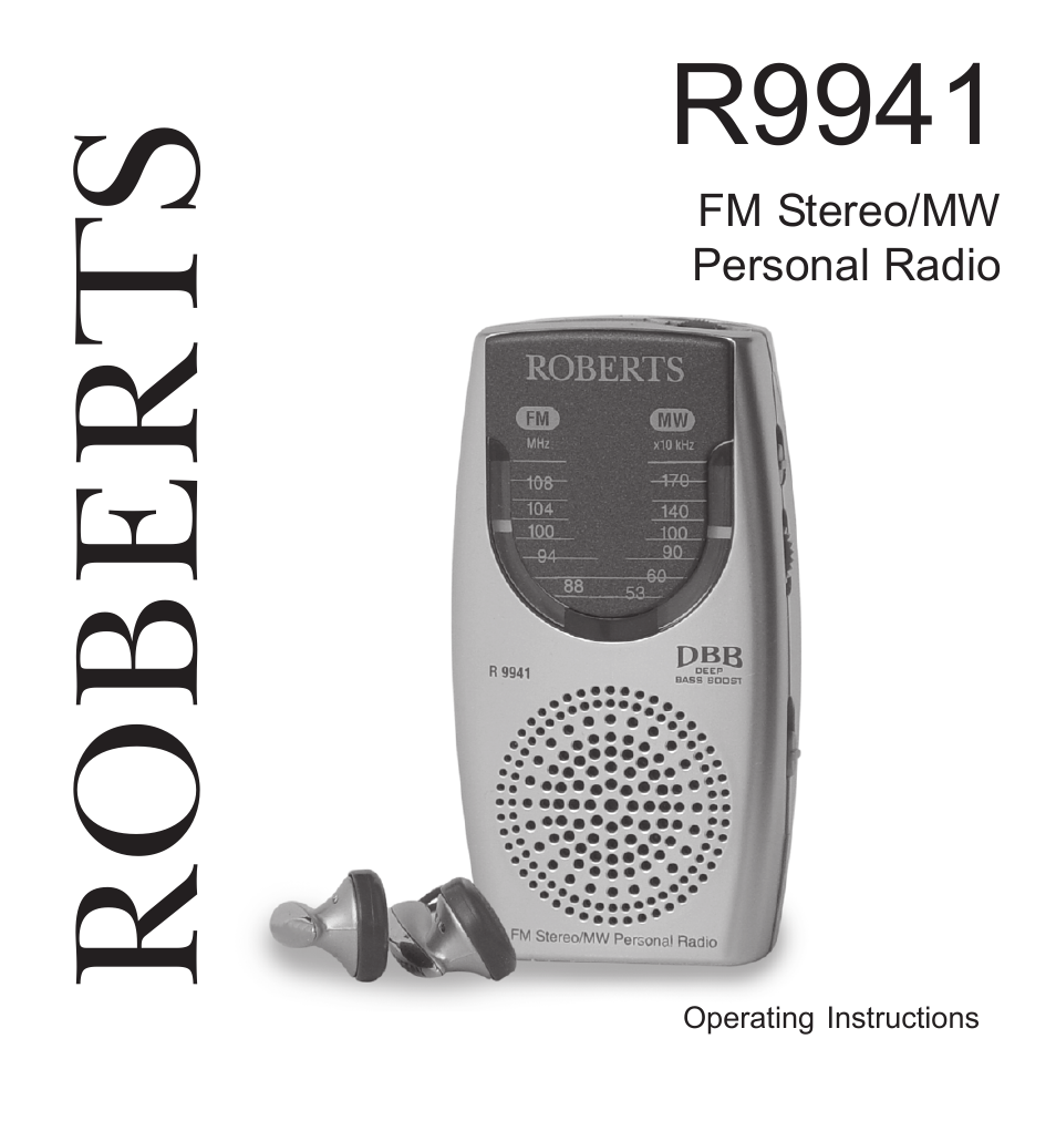 Roberts Radio R9941 User Manual | 16 pages