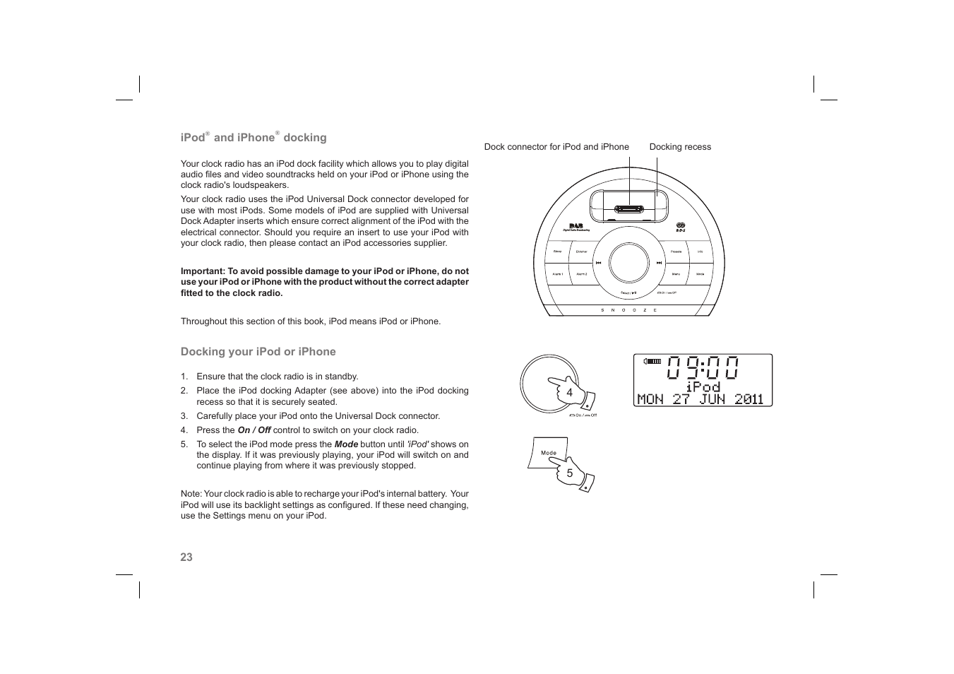 Roberts Radio DreamDock User Manual | Page 24 / 48
