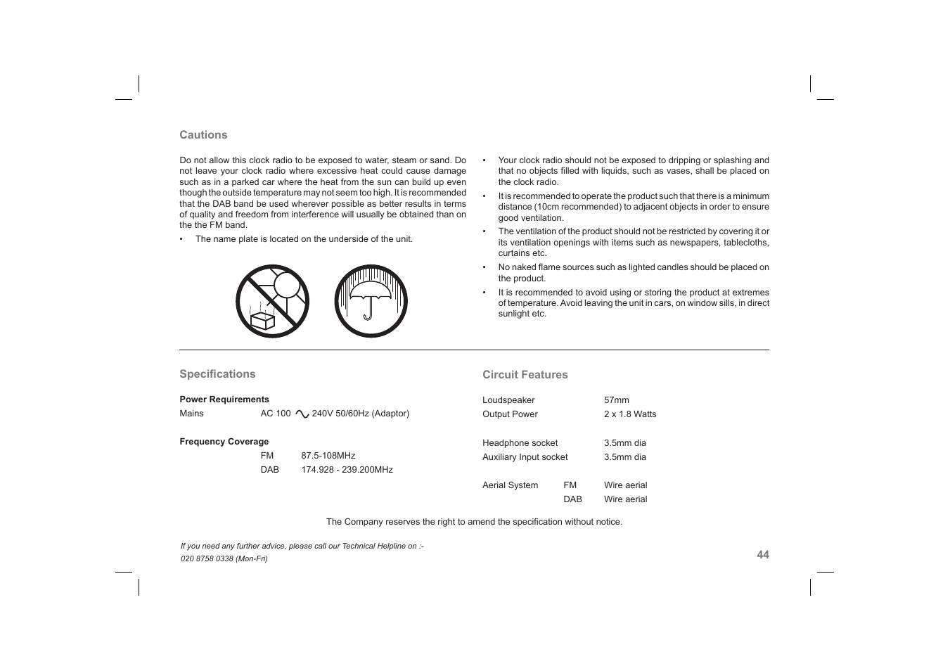 Roberts Radio DreamDock User Manual | Page 45 / 48