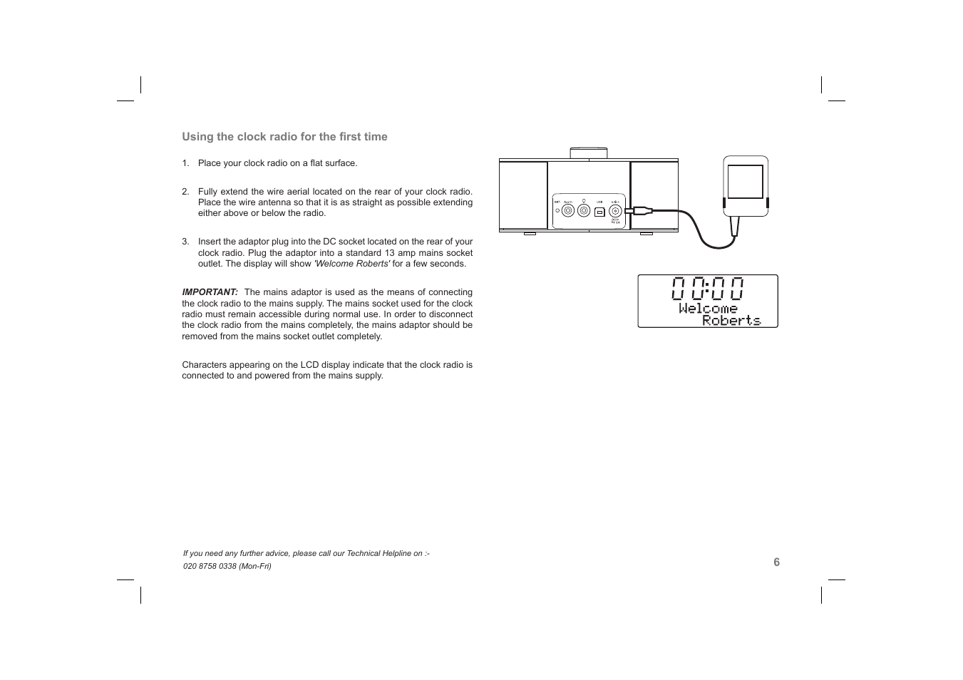 Roberts Radio DreamDock User Manual | Page 7 / 48