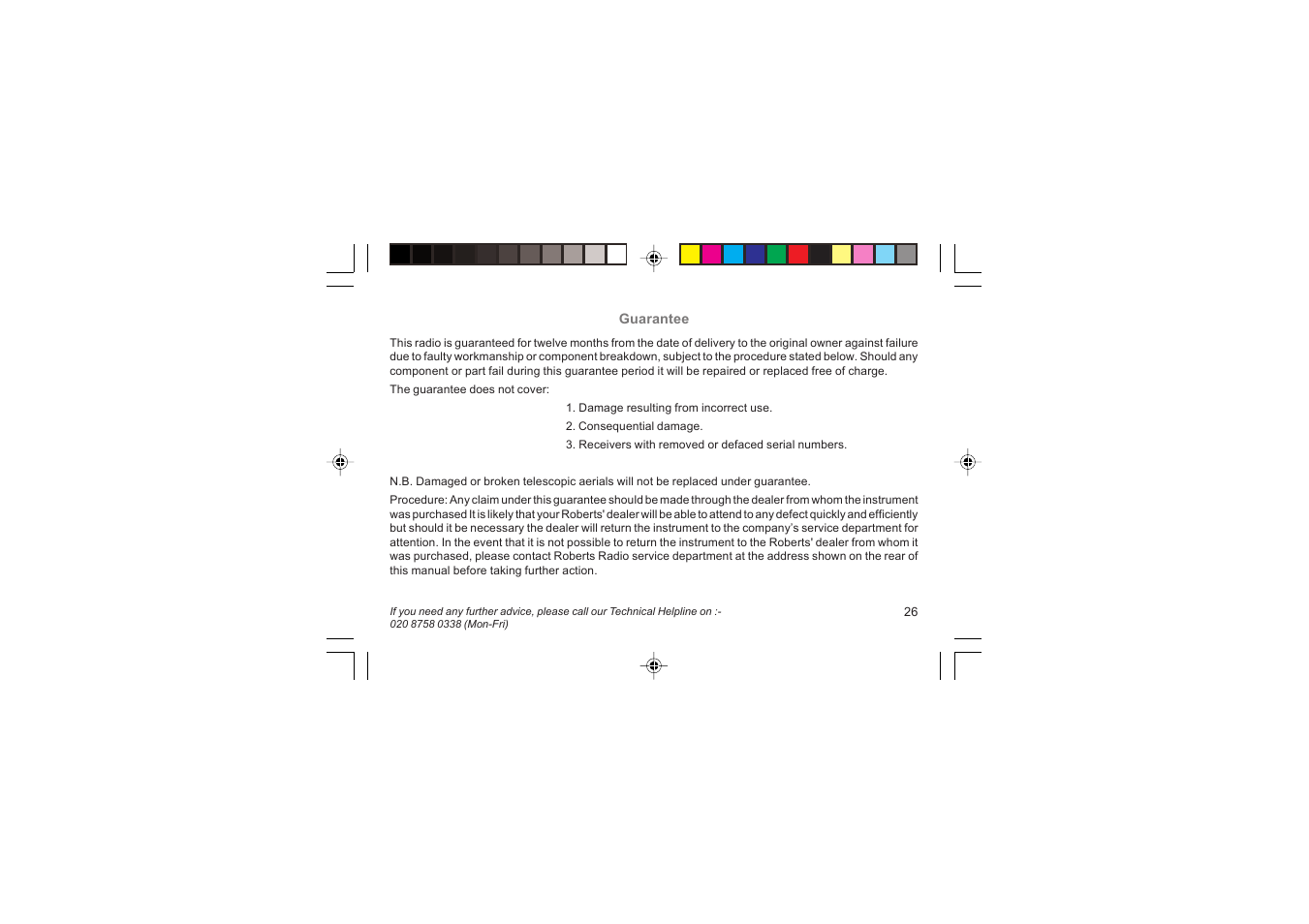 Roberts Radio R9947 User Manual | Page 27 / 28