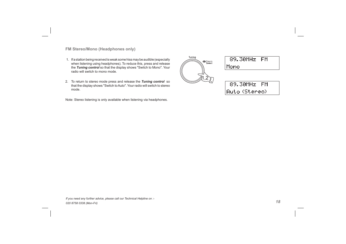 Roberts Radio unologic User Manual | Page 19 / 28