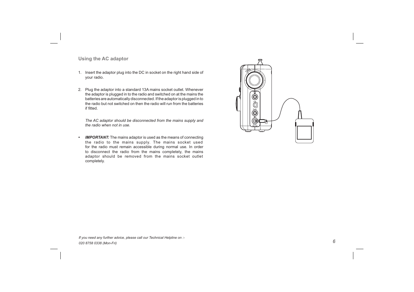 Roberts Radio unologic User Manual | Page 7 / 28