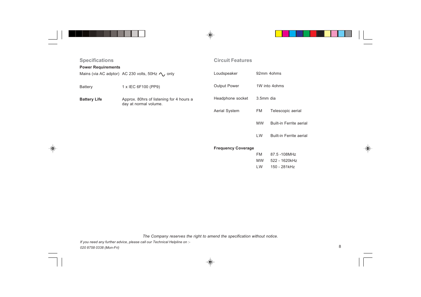 Roberts Radio R761 User Manual | Page 9 / 12