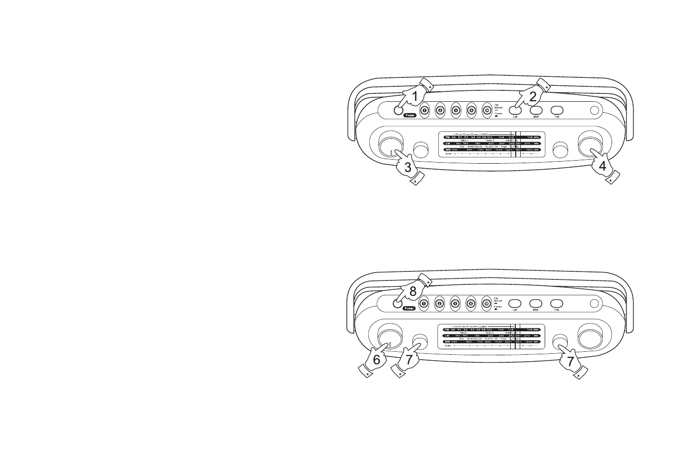 Operating your radio (medium and long wave) | Roberts Radio R9928 User Manual | Page 7 / 12