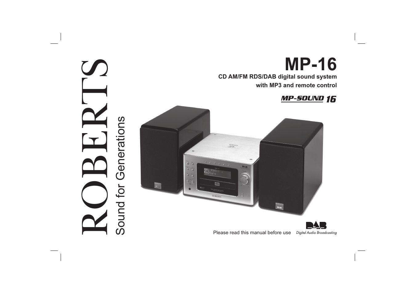 Roberts Radio MP-16CD User Manual | 52 pages