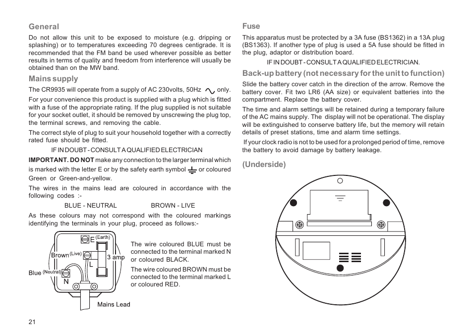 Roberts Radio CR9935 User Manual | Page 22 / 24