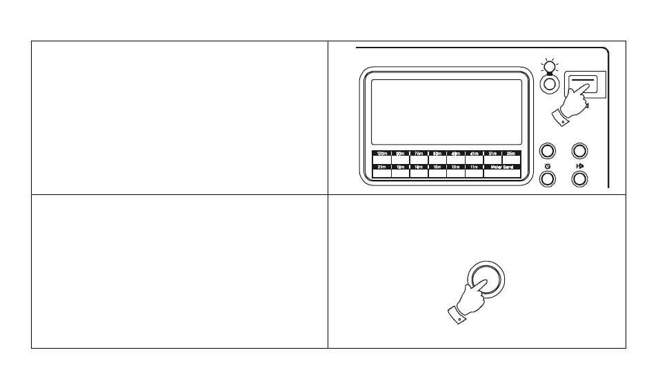 Turn on your radio by pressing the power button, Select a waveband by pressing the band button, B a n d | Roberts Radio R9914 User Manual | Page 33 / 56