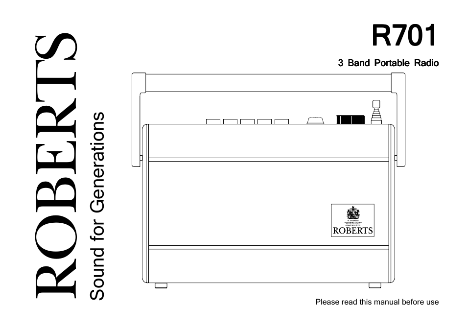 Roberts Radio R701 User Manual | 7 pages