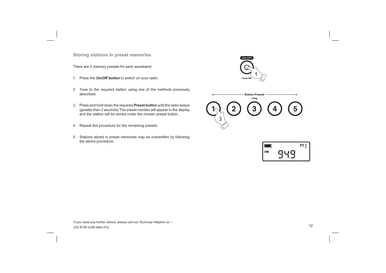 Roberts Radio R9958 User Manual | Page 13 / 24