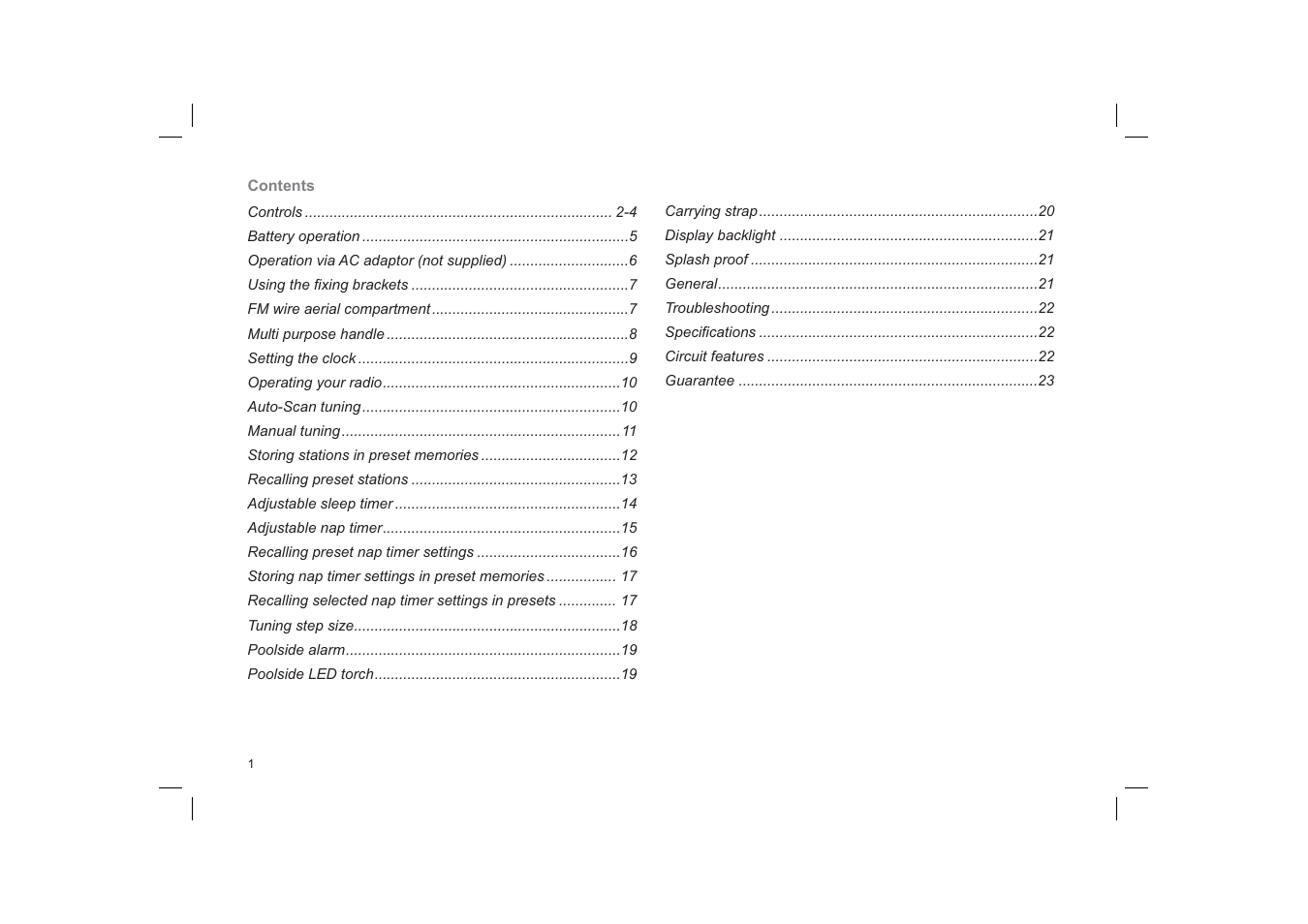 Roberts Radio R9958 User Manual | Page 2 / 24