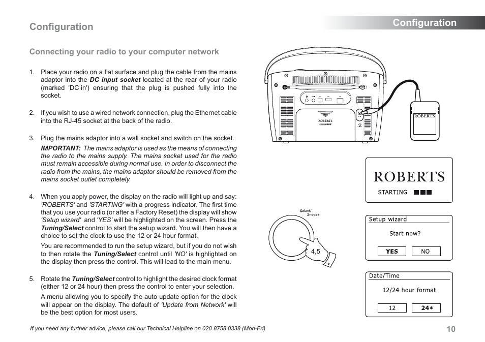 Configuration . configuration | Roberts Radio 205 User Manual | Page 11 / 100