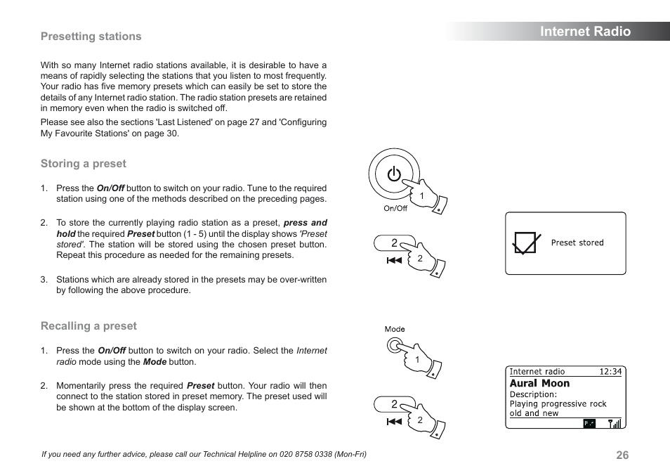Internet radio | Roberts Radio 205 User Manual | Page 27 / 100