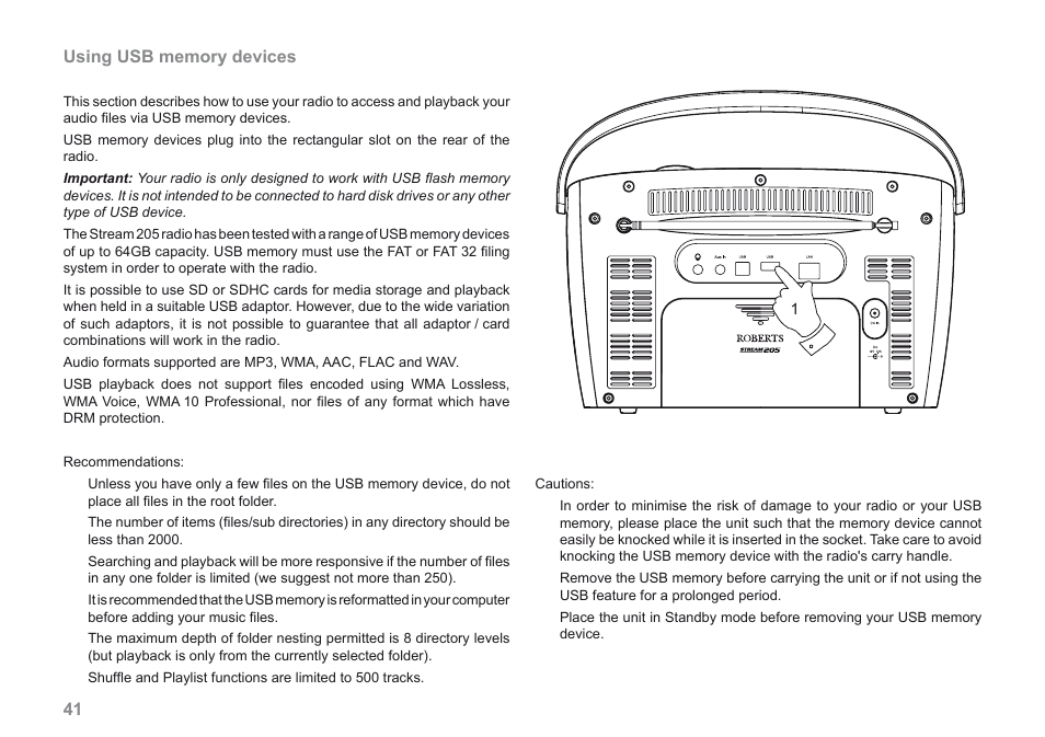 Roberts Radio 205 User Manual | Page 42 / 100