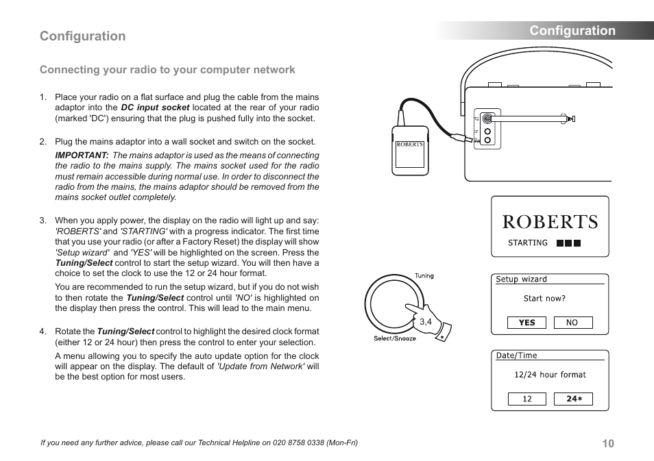 Configuration | Roberts Radio iStream User Manual | Page 11 / 100