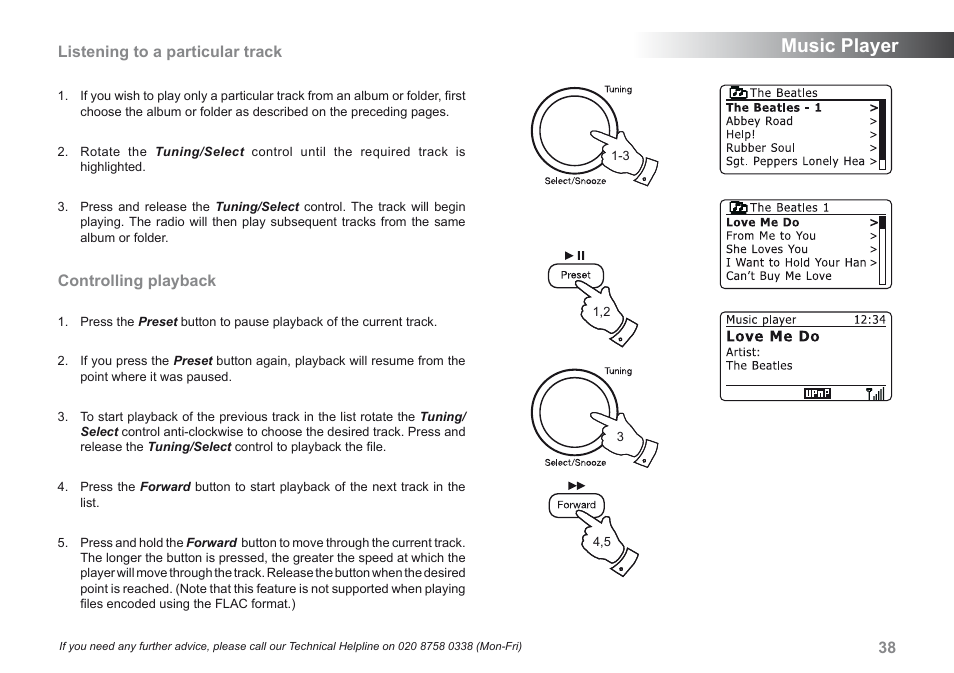 Music player | Roberts Radio iStream User Manual | Page 39 / 100