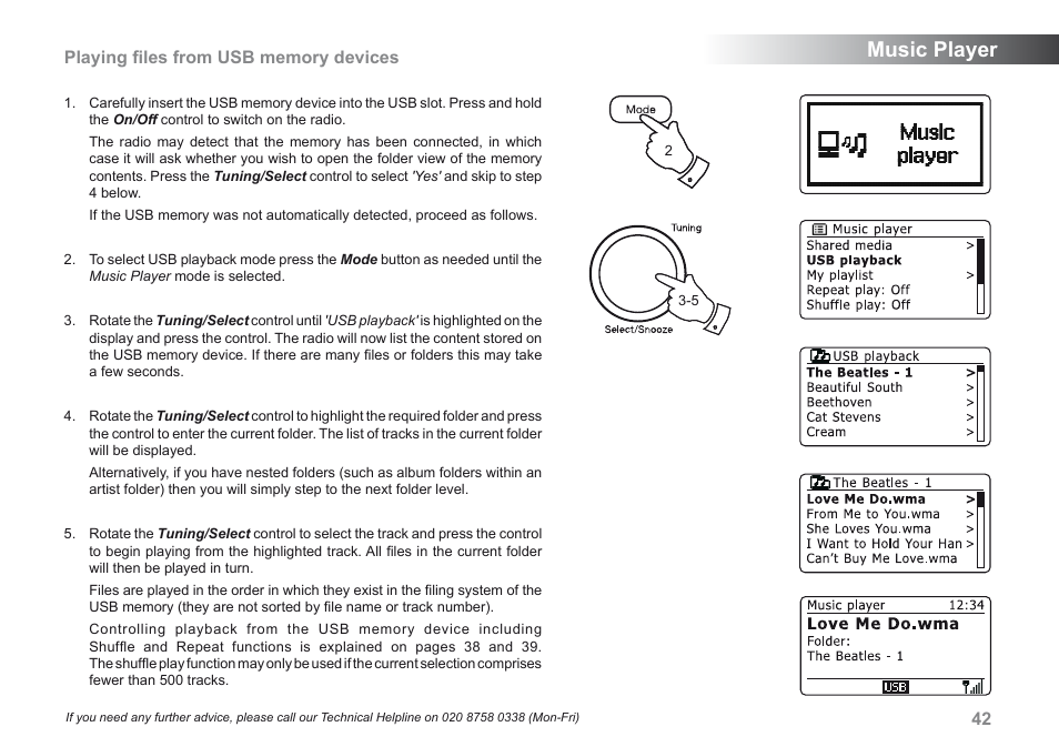 Music player | Roberts Radio iStream User Manual | Page 43 / 100