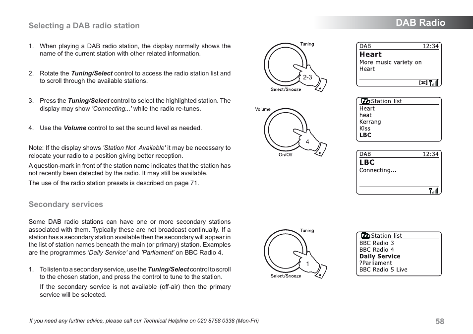 Dab radio | Roberts Radio iStream User Manual | Page 59 / 100