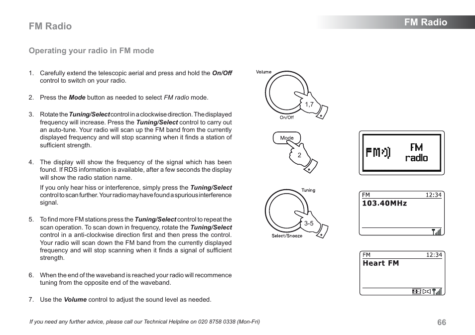 Fm radio | Roberts Radio iStream User Manual | Page 67 / 100