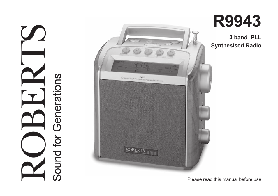 Roberts Radio R9943 User Manual | 24 pages