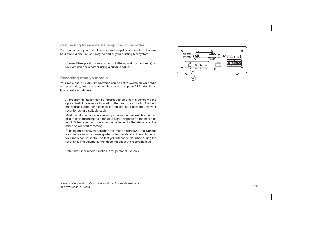 Roberts Radio RD-22 User Manual | Page 27 / 36