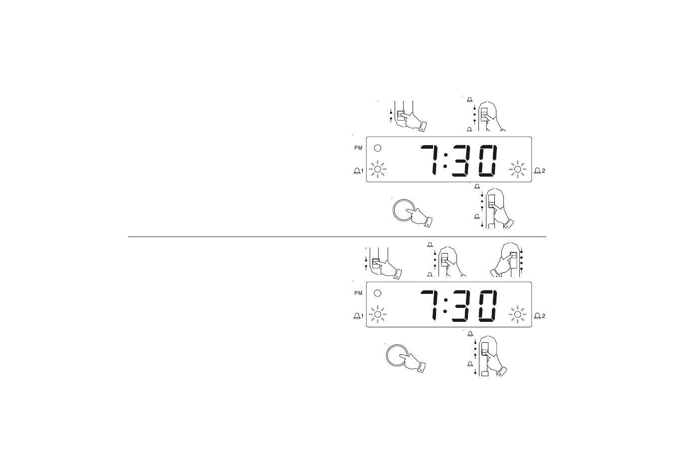 Setting the alarms to wake to radio, Setting the alarms to wake to cd | Roberts Radio CR9916 User Manual | Page 12 / 16