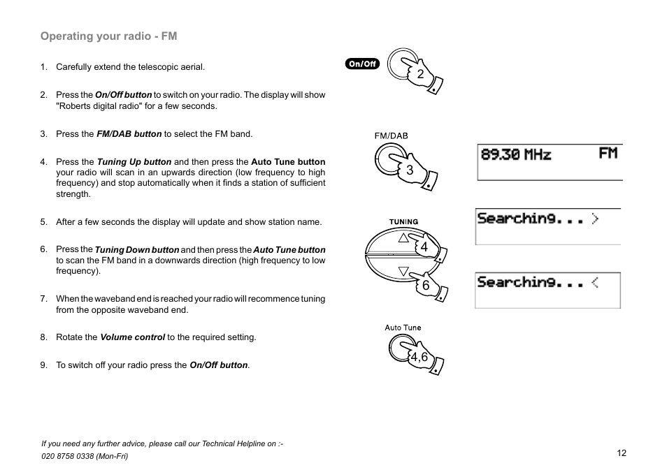 Roberts Radio Gemini 45 RD-45 User Manual | Page 13 / 24