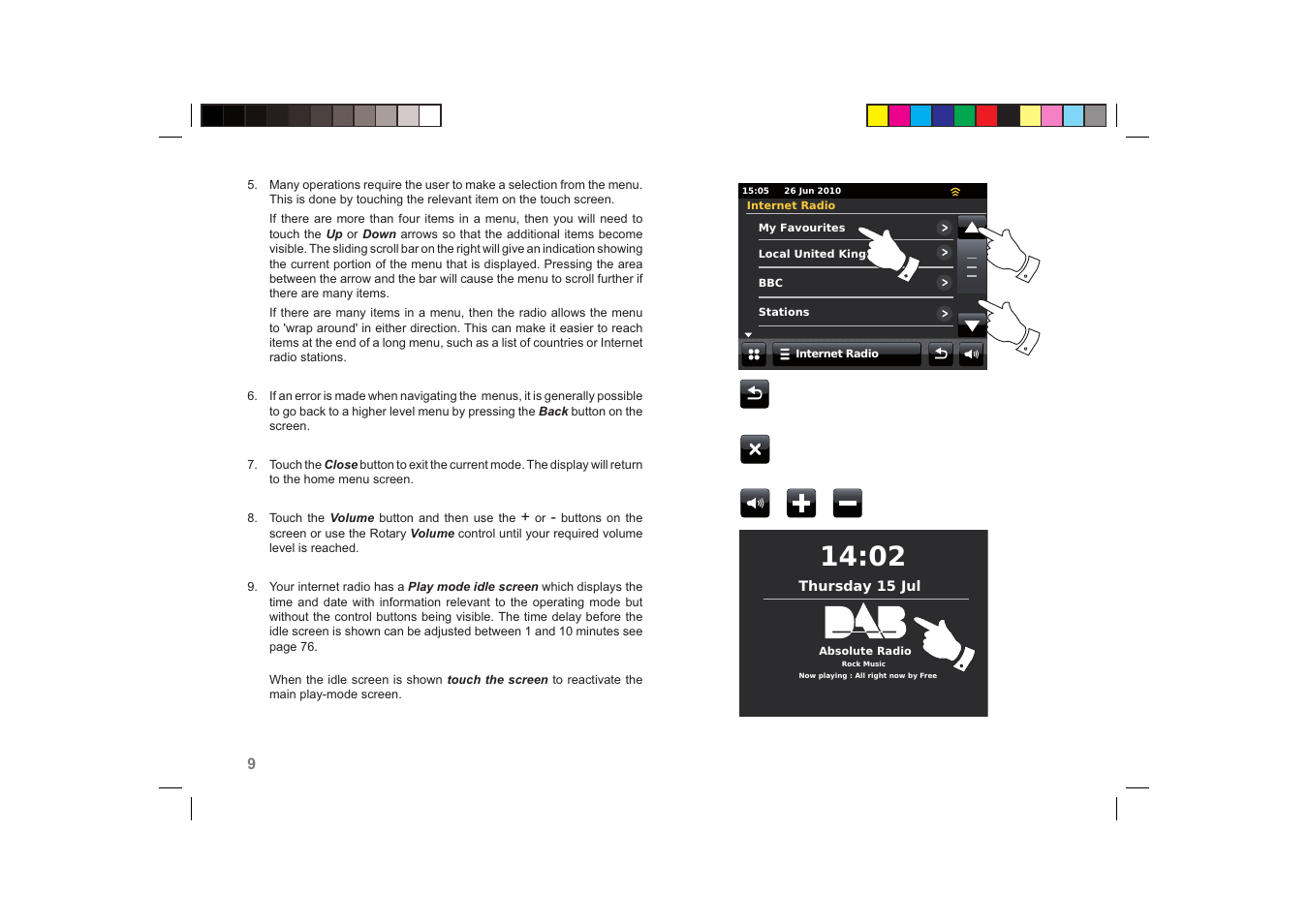 Roberts Radio ColourStream User Manual | Page 10 / 100