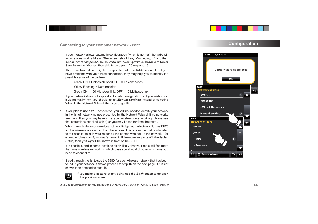 Conﬁ guration | Roberts Radio ColourStream User Manual | Page 15 / 100