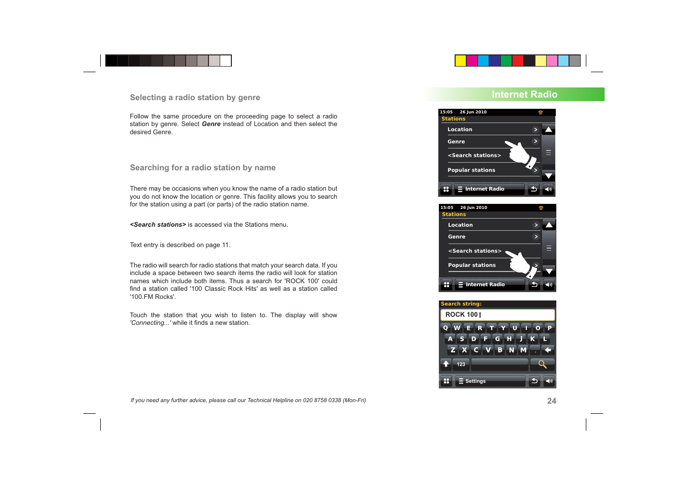 Internet radio | Roberts Radio ColourStream User Manual | Page 25 / 100