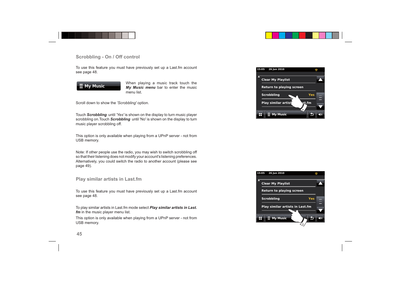 Roberts Radio ColourStream User Manual | Page 46 / 100