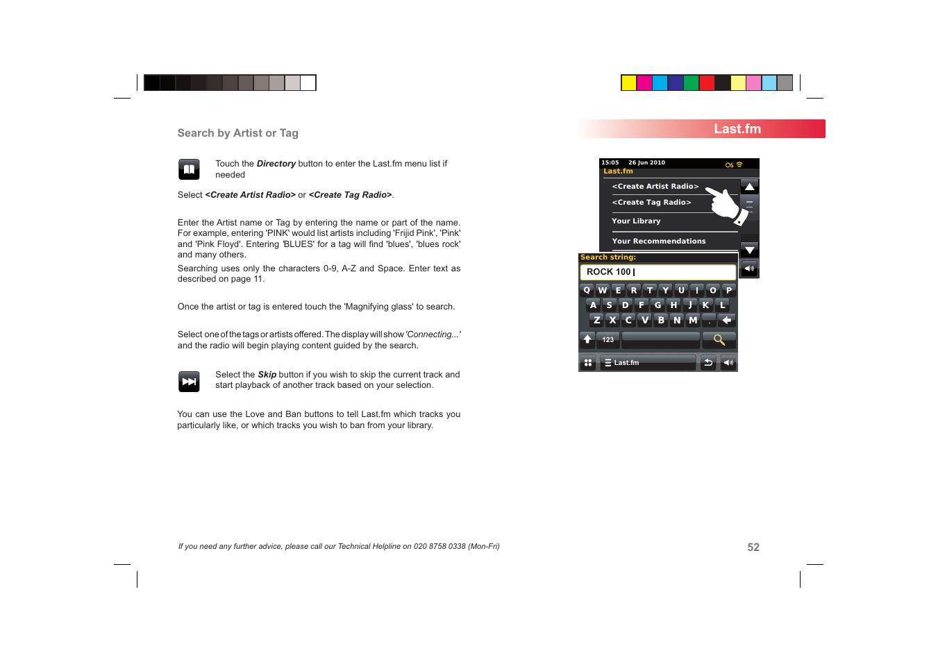 Last.fm | Roberts Radio ColourStream User Manual | Page 53 / 100
