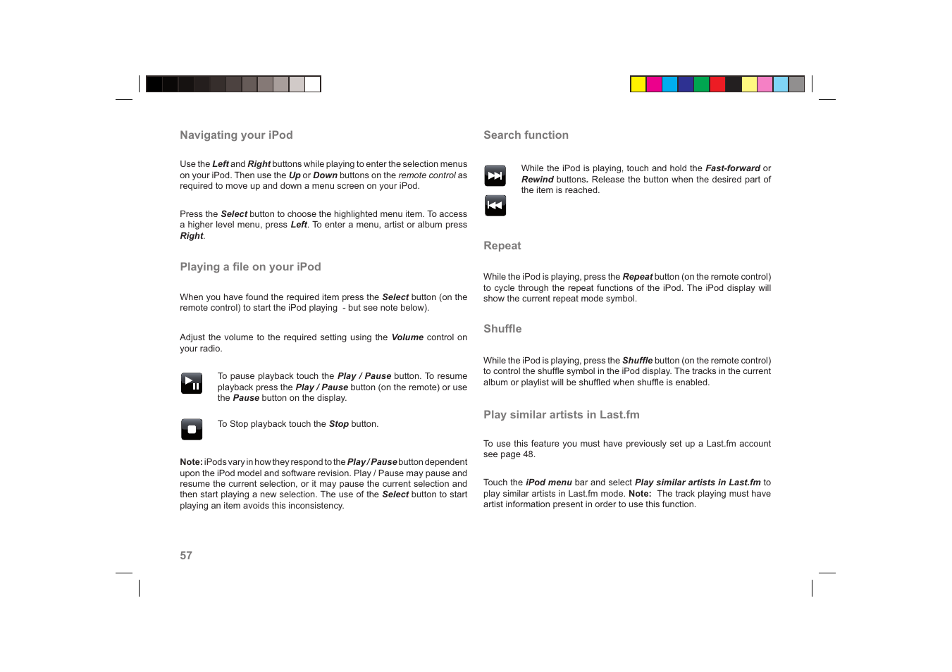 Roberts Radio ColourStream User Manual | Page 58 / 100