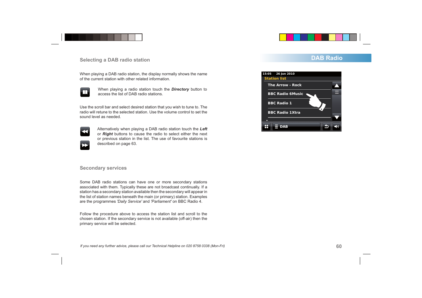 Dab radio | Roberts Radio ColourStream User Manual | Page 61 / 100