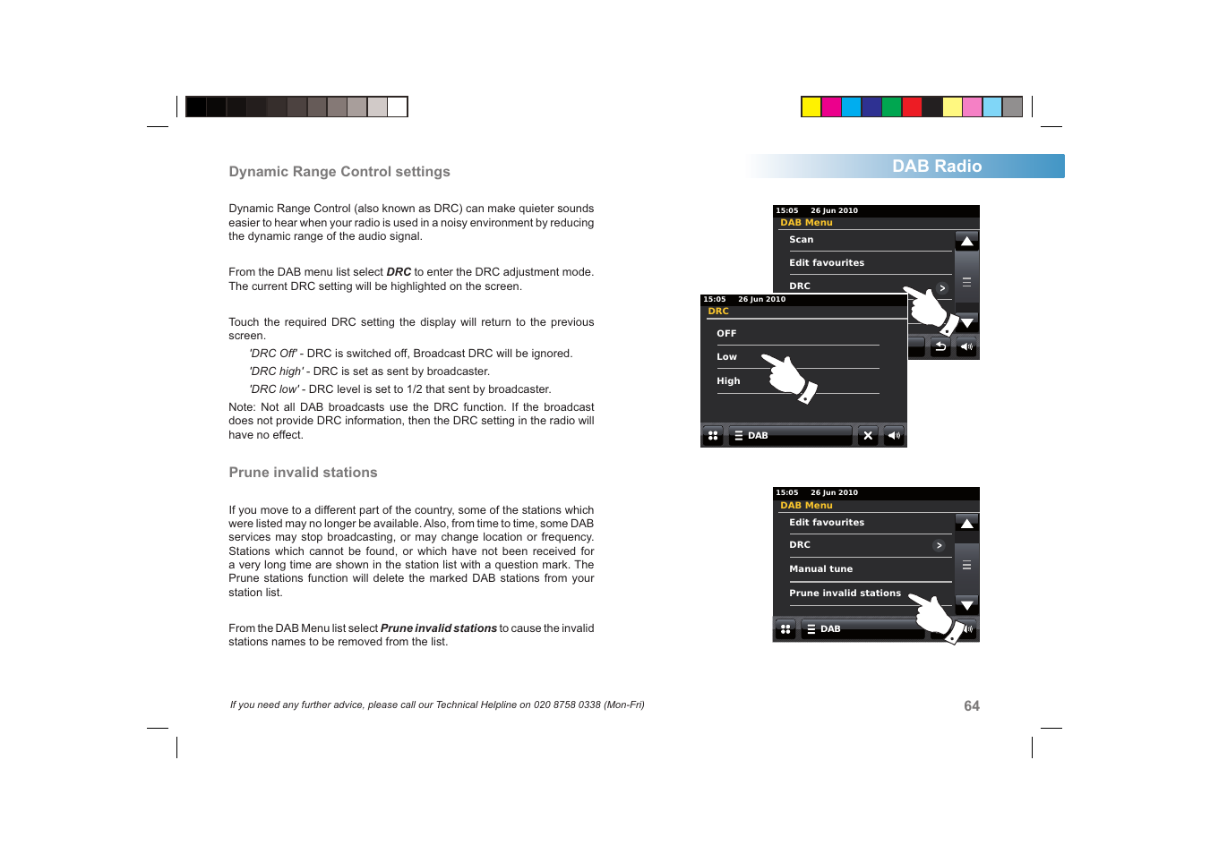 Dab radio | Roberts Radio ColourStream User Manual | Page 65 / 100