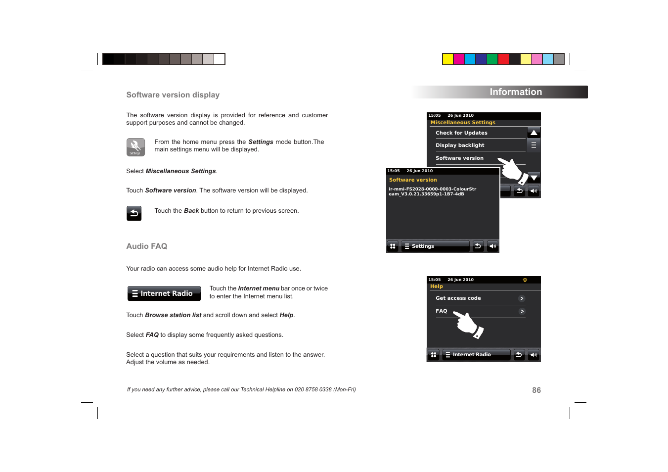 Information | Roberts Radio ColourStream User Manual | Page 87 / 100