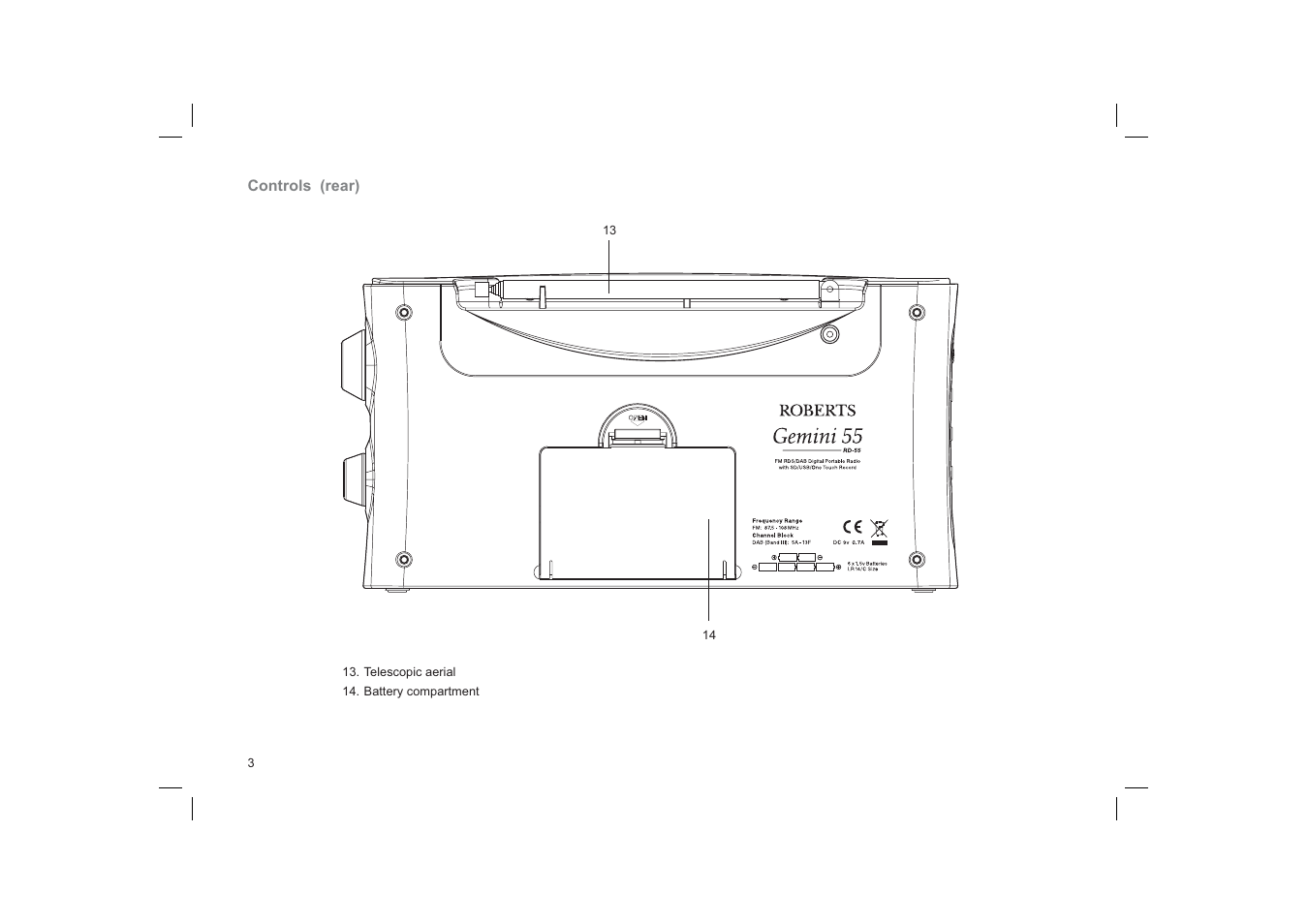 Roberts Radio Gemini 55 RD-55 User Manual | Page 4 / 40