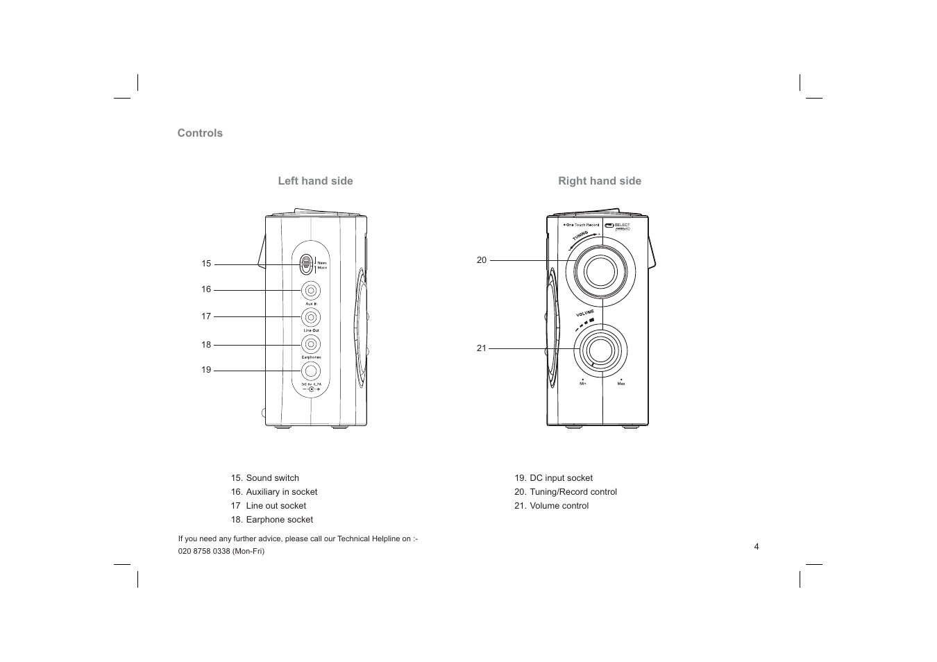 Roberts Radio Gemini 55 RD-55 User Manual | Page 5 / 40